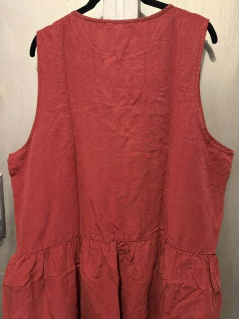 Retro Embroidered Tencel & Linen Mini Dress - Picture 16 of 16